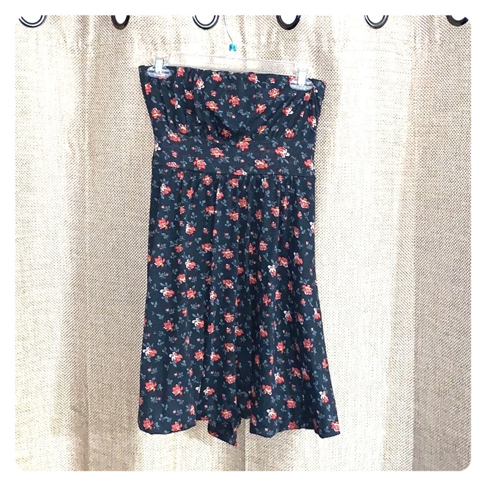 American Rag Floral Strapless Dress- Small